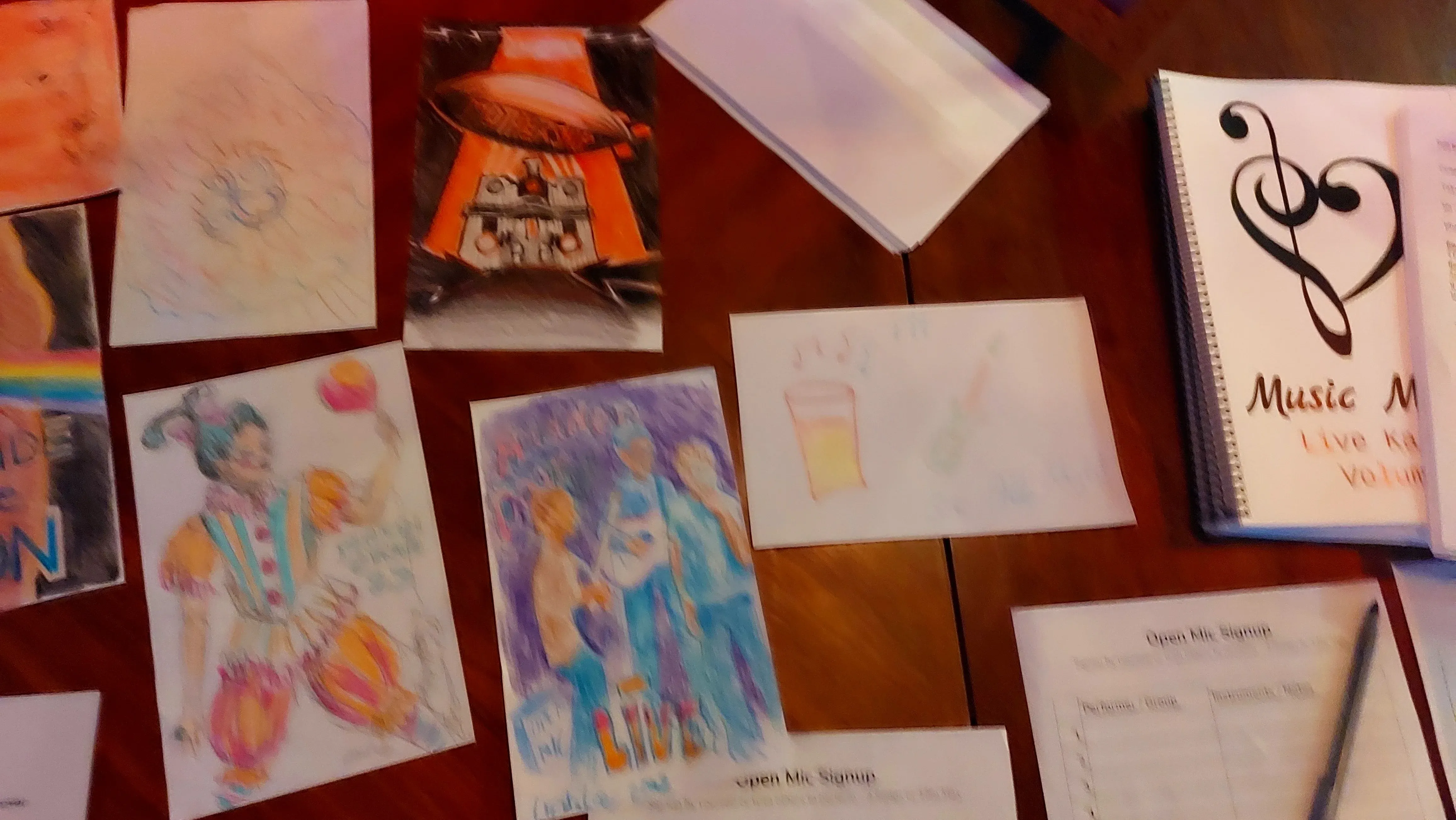 Additional collection of participant record cover designs and Music Matters materials